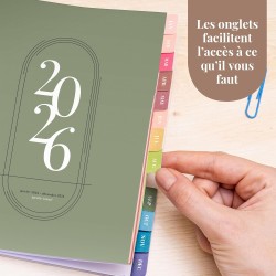 Rileys Agenda Journalier 2026, Planner 2026 Scolaire et Familial, Semainier et Planificateur Hebdomadaire Mensuel, Agenda Profes
