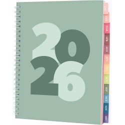Rileys Agenda Journalier 2026, Planner 2026 Scolaire et Familial, Semainier et Planificateur Hebdomadaire Mensuel, Agenda Profes