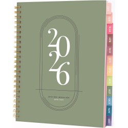 Rileys Agenda Journalier 2026, Planner 2026 Scolaire et Familial, Semainier et Planificateur Hebdomadaire Mensuel, Agenda Profes