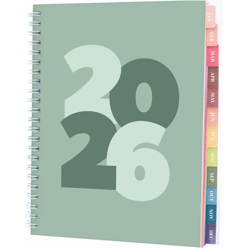 Rileys Agenda Journalier 2026, Planner 2026 Scolaire et Familial, Semainier et Planificateur Hebdomadaire Mensuel, Agenda Profes