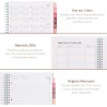 Rileys Agenda Journalier 2026, Planner 2026 Scolaire et Familial, Semainier et Planificateur Hebdomadaire Mensuel, Agenda Profes