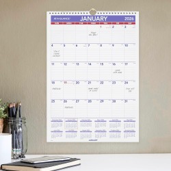 AT-A-GLANCE Calendrier mural 2026, 30,5 x 43,2 cm, taille moyenne (PM22826)