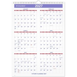 AT-A-GLANCE Calendrier mural 2026, 30,5 x 43,2 cm, taille moyenne (PM22826)