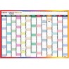 Grand planificateur mural 2025-2026, Format A1, Calendrier scolaire annuel, Grand planificateur d'août à août, Année académique 