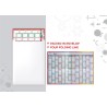 Grand planificateur mural 2025-2026, Format A1, Calendrier scolaire annuel, Grand planificateur d'août à août, Année académique 