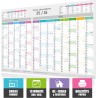 Calendrier scolaire XXL 2025/2026 – Calendrier mural – Planificateur annuel scolaire A1 (84 x 59 cm), planificateur mural avec s