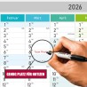 Calendrier scolaire XXL 2025/2026 – Calendrier mural – Planificateur annuel scolaire A1 (84 x 59 cm), planificateur mural avec s