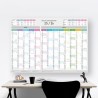 Calendrier scolaire XXL 2025/2026 – Calendrier mural – Planificateur annuel scolaire A1 (84 x 59 cm), planificateur mural avec s