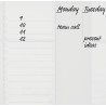 Nobo - Mini Tableau Agenda Semainier Transparent Effaçable en Acrylique, Format A3, Facile à Effacer, 210 x 297 mm, Feutre Marqu