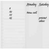 Nobo - Mini Tableau Agenda Semainier Transparent Effaçable en Acrylique, Format A4, Facile à Effacer, 210 x 297 mm, Feutre Marqu