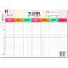 Emploi du Temps Scolaire & Semainier Famille A3 | Tableau Hebdomadaire Mural à Compléter | Organisation Enfants & Parents A3 | R