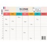 Emploi du Temps Scolaire & Semainier Famille A3 | Tableau Hebdomadaire Mural à Compléter | Organisation Enfants & Parents A3 | R