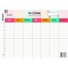 Emploi du Temps Scolaire & Semainier Famille A3 | Tableau Hebdomadaire Mural à Compléter | Organisation Enfants & Parents A3 | R