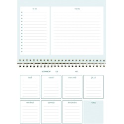 Exacompta - 3370120E - Hebdo-Malin Mini Labo - 21 x 15 cm - Coloris blanc