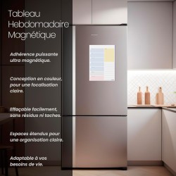 Tableau Magnétique Hebdomadaire. Planificateur Hebdomadaire Tableau Magnétique A4 au Design Coloré - Organisez Votre Vie, Repas 
