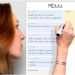 Tableau Magnétique Hebdomadaire. Planificateur Hebdomadaire Tableau Magnétique A4 au Design Coloré - Organisez Votre Vie, Repas 