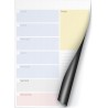 Tableau Magnétique Hebdomadaire. Planificateur Hebdomadaire Tableau Magnétique A4 au Design Coloré - Organisez Votre Vie, Repas 