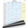 Calendrier Magnétique Familial Mensuel. Planificateur Mensuel Magnétique A3 au Design pour une bonne Planification Familiale, Tâ