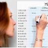 Calendrier Magnétique Familial Mensuel. Planificateur Mensuel Magnétique A3 au Design pour une bonne Planification Familiale, Tâ