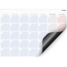 Calendrier magnétique mensuel allemand - Planificateur A4 coloré pour organisez vie, travail et activités quotidiennes.