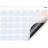 Calendrier Magnétique Mensuel pour Réfrigérateur en Français. Planificateur Mensuel Magnétique Format A4 au Design Coloré - Orga