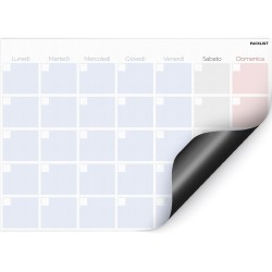 Calendrier magnétique pour réfrigérateur mensuel italien. Planificateur mensuel magnétique A4 au design coloré – Organisez votre