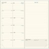 Exacompta - 17842E - Recharge agenda semainier de poche Espace 17 - 9 x 17,5 cm - Janvier à décembre 2026 - Tranche naturelle