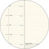 Exacompta - 17842E - Recharge agenda semainier de poche Espace 17 - 9 x 17,5 cm - Janvier à décembre 2026 - Tranche naturelle