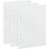 135 Feuilles Volantes Lignées A5 - Papier 100g/m² - Recharge pour Classeur 6 Anneaux - Agenda, Carnet, Filofax A5