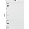 135 Feuilles Volantes Lignées A5 - Papier 100g/m² - Recharge pour Classeur 6 Anneaux - Agenda, Carnet, Filofax A5