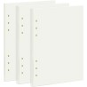 135 Feuilles A5 Recharge Papier en Pointillé, OVISEEN Quadrillé 6 Trous Vierge Feuillets Mobiles pour Agenda Filofax A5 Bullet C