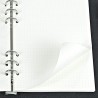 135 Feuilles A5 Recharge Papier en Pointillé, OVISEEN Quadrillé 6 Trous Vierge Feuillets Mobiles pour Agenda Filofax A5 Bullet C