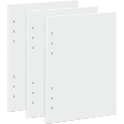 135 Feuilles Volantes Vierges A5 - Papier Épais 100g/m² - Recharge pour Classeur 6 Anneaux - Carnet Croquis, Agenda, Filofax