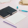 135 Feuilles Volantes Vierges A5 - Papier Épais 100g/m² - Recharge pour Classeur 6 Anneaux - Carnet Croquis, Agenda, Filofax