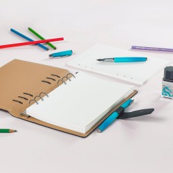 135 Feuilles Volantes Vierges A5 - Papier Épais 100g/m² - Recharge pour Classeur 6 Anneaux - Carnet Croquis, Agenda, Filofax