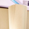 135 Feuilles Volantes Kraft A5 - Papier 100g/m² 100% Recyclé - Recharge 6 Anneaux pour Cahier Vintage, Art Journal, Filofax