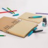 135 Feuilles Volantes Kraft A5 - Papier 100g/m² 100% Recyclé - Recharge 6 Anneaux pour Cahier Vintage, Art Journal, Filofax