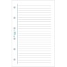 Exacompta - 28241E - Recharge feuillets lignés pour organiseur Exatime 21 - 32 feuillets blancs