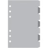 Exacompta - 28222E - Recharge intercalaires - Pour organiseur Exatime 21 - Jeu de 7 intercalaires gris
