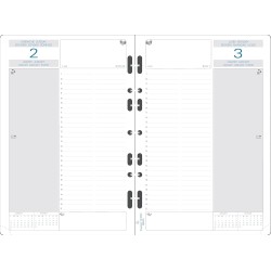 EXACOMPTA - 1 Recharge Organiseur Pour Exatime 21 Journalier - 1er Semestre : Janv. à Juin 2018