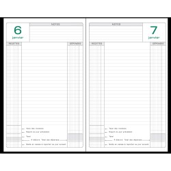 EXACOMPTA Agenda de bureau perpétuel caisse brochés 1 jour couleurs 210x148 mm Assorti