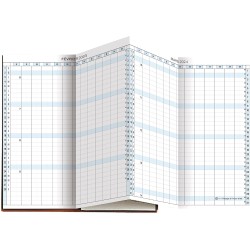 Exacompta - 172622E - Recharge Agenda planning mensuel de poche Exaplan 17 accordéon - 8 x 17,5 cm - Janvier à décembre 2026