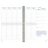 Exacompta - 20822E - Recharge agenda semainier de bureau Visuel Horizons 20S spiralé Carte noire - 15 x 21 cm - Janvier à décemb