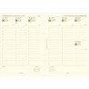 Filofax Agenda 2026 semainier sur 2 pages format colonne 5 langues Coton crème 26-68513