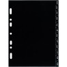 Exacompta - 14223E - Recharge index alphabétique A-Z pour Organiseur Exatime 14 - 7 feuillets noirs
