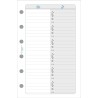 Exacompta - 14216E - Recharge perforée adresses-téléphones pour Organiseur Exatime 14 - 8,1 x 12,6 cm - Coloris blanc