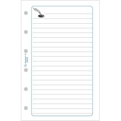 Exacompta - 14215E - Recharge feuilles de notes lignées perforées pour Organiseur Exatime 14 - Feuillets blancs
