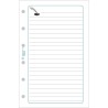 Exacompta - 14215E - Recharge feuilles de notes lignées perforées pour Organiseur Exatime 14 - Feuillets blancs