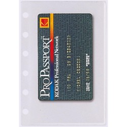 Exacompta - 14208E - Recharge de 5 pochettes cartes de visite pour organiseur Exatime 14 - 5 emplacements de rangement - Coloris