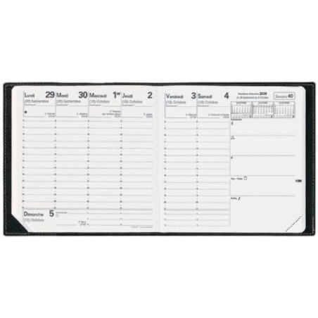Quo Vadis - Recharge Agenda - 2026 - Exécutif - Semainier Planning - Français - 13 mois de décembre à décembre - 16x16 cm - Papi